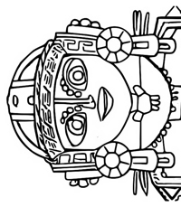 Maya En De Drie Krijgers - Kleurplaat009