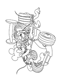 Mickey En De Roadster Racers - Kleurplaat011