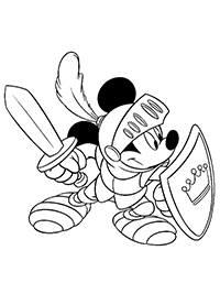 Mickey Mouse - Kleurplaat001