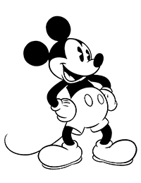 Mickey Mouse - Kleurplaat002