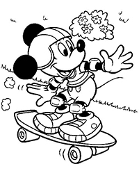 Mickey Mouse - Kleurplaat003
