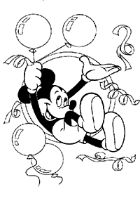 Mickey Mouse - Kleurplaat008