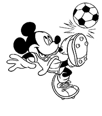 Mickey Mouse - Kleurplaat009