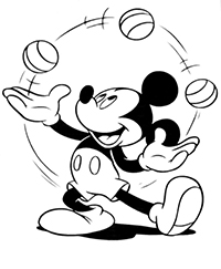 Mickey Mouse - Kleurplaat012