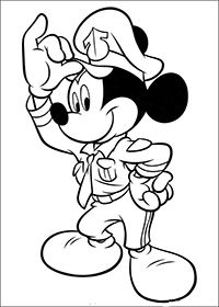 Mickey Mouse - Kleurplaat020