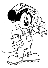 Mickey Mouse - Kleurplaat025