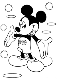 Mickey Mouse - Kleurplaat034
