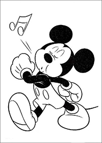 Mickey Mouse - Kleurplaat043