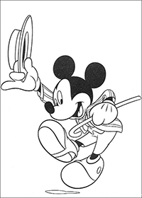 Mickey Mouse - Kleurplaat045