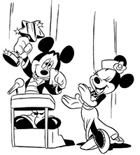 Mickey Mouse - Kleurplaat049