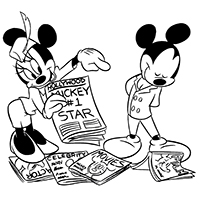 Mickey Mouse - Kleurplaat050