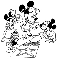 Mickey Mouse - Kleurplaat051