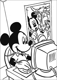 Mickey Mouse - Kleurplaat054