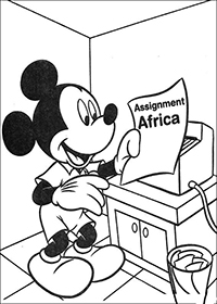 Mickey Mouse - Kleurplaat055