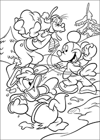 Mickey Mouse - Kleurplaat067