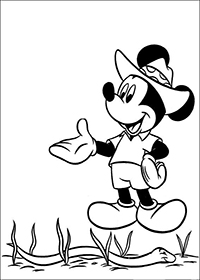 Mickey Mouse - Kleurplaat072