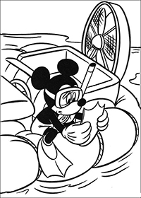 Mickey Mouse - Kleurplaat074
