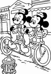 Mickey Mouse - Kleurplaat076