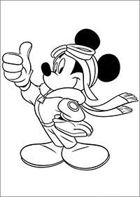 Mickey Mouse - Kleurplaat079