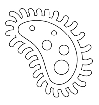 Micro Organismen - Kleurplaat001