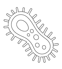 Micro Organismen - Kleurplaat002