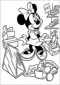 Minnie Mouse - Kleurplaat005