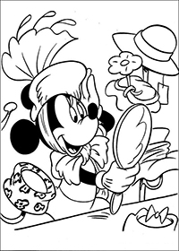 Minnie Mouse - Kleurplaat008