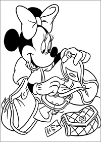 Minnie Mouse - Kleurplaat009