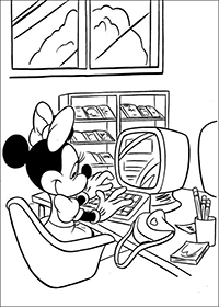 Minnie Mouse - Kleurplaat011
