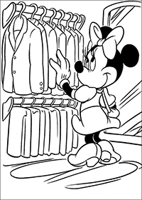 Minnie Mouse - Kleurplaat014