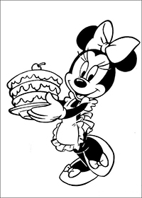 Minnie Mouse - Kleurplaat016