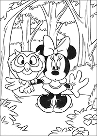 Minnie Mouse - Kleurplaat017