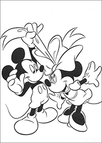 Minnie Mouse - Kleurplaat021