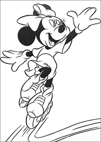 Minnie Mouse - Kleurplaat024