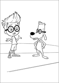 Mr Peabody And Sherman - Kleurplaat004
