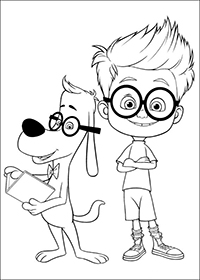 Mr Peabody And Sherman - Kleurplaat011