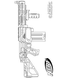 Nerf Blasters - Kleurplaat005