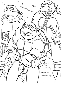 Ninja Turtles - Kleurplaat004
