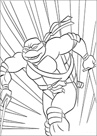 Ninja Turtles - Kleurplaat005