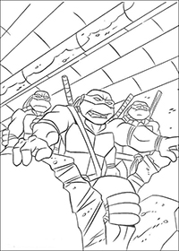 Ninja Turtles - Kleurplaat013