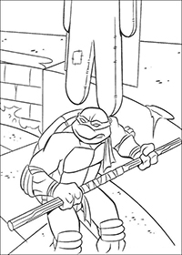 Ninja Turtles - Kleurplaat042
