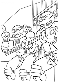 Ninja Turtles - Kleurplaat052