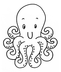 Octopussen - Kleurplaat002