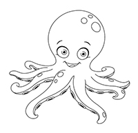 Octopussen - Kleurplaat004