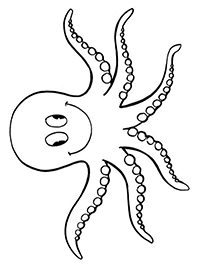 Octopussen - Kleurplaat006