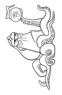 Octopussen - Kleurplaat011