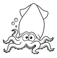 Octopussen - Kleurplaat018