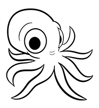 Octopussen - Kleurplaat022