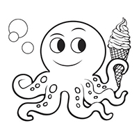 Octopussen - Kleurplaat033