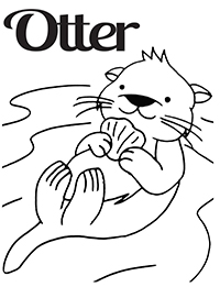 Otters - Kleurplaat003